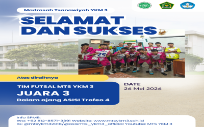 Futsal MTs YKM 3 Juara 3