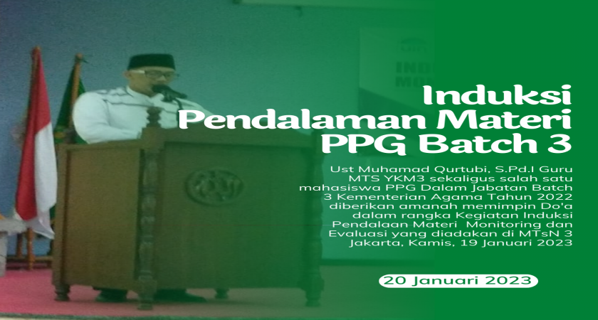 Kegiatan Induksi Pendalaman Materi Monev PPG Daljab Batch 3